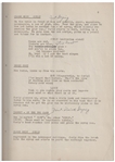 Moe Howard's 33pp. Script Dated February 1938 for The Three Stooges Film ''Healthy, Wealthy and Dumb'' -- With Numerous Annotations by Moe Including His Pencil Signatures -- Very Good Condition